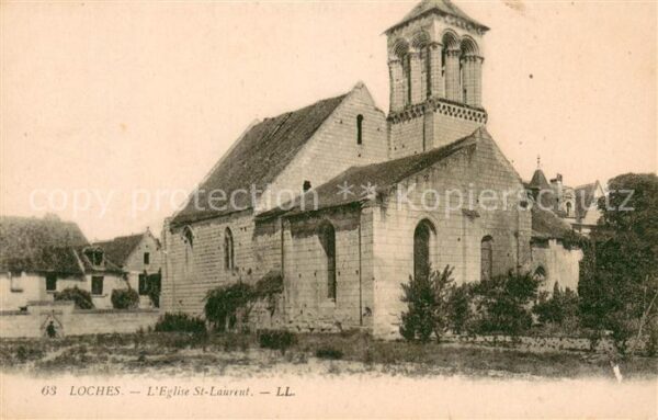 Loches Indre et Loire Eglise St Laurent
