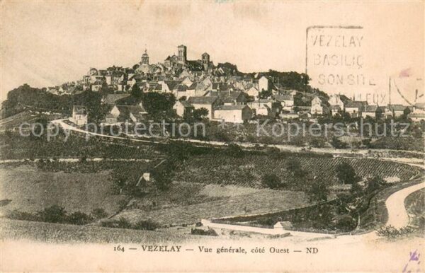 Vezelay Vue generale cote Ouest