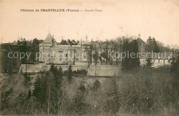 Chastellux-sur-Cure Chateau de Chastellux Facade Ouest