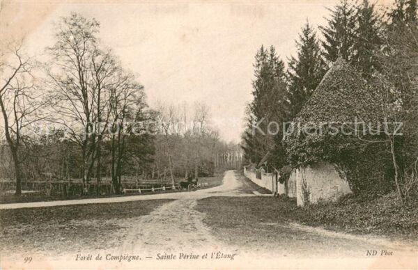 Foret de Compiegne Sainte Périne et l'étang