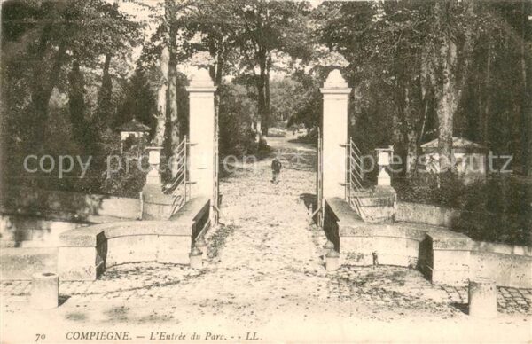 Compiegne Oise Entrée du parc