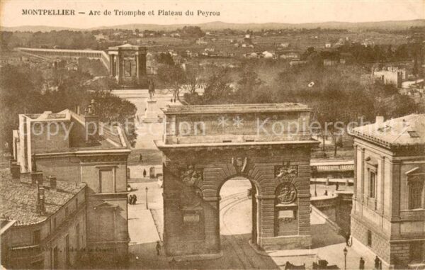 Montpellier Herault Arc de Triomphe et Plateau du Peyrou