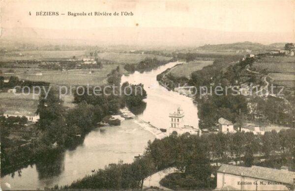 Beziers Bagnols et Rivière de l'Orb