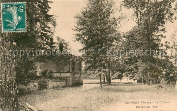 Gionges Chateau un coin du parc