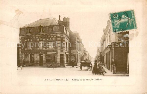 Ay Marne Entrée de la Rue de Châlons