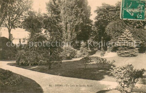 Reims Champagne Ardenne Un coin du jardin école
