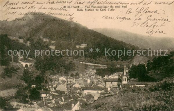 Villefort Lozere Vue panoramique Belle Station de Cure d