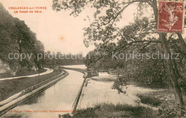 Coulanges-sur-Yonne Le Canal de Bèze