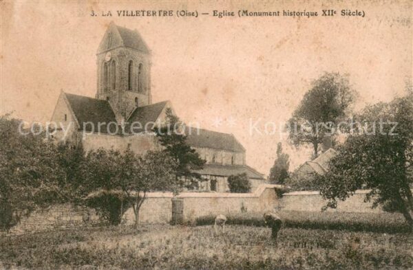 La Villetertre Eglise Monument historique XIIe siècle
