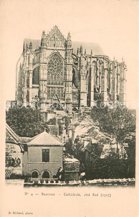 Beauvais 60 La Cathedrale vue de la côté sud