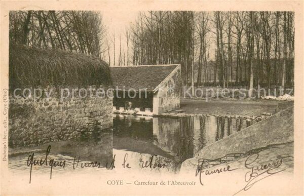 Coye-la-Foret Carrefour de l'Abreuvoir
