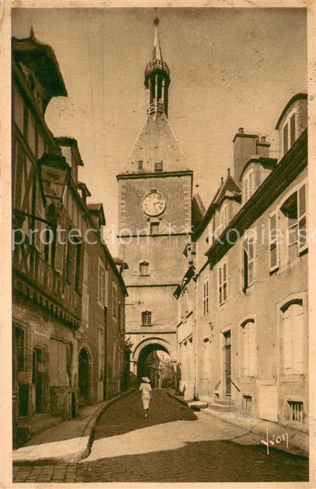 Avallon Porte et tour de l_Horloge