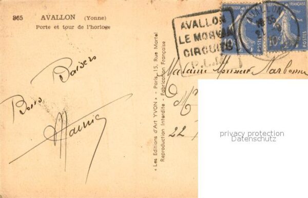 Avallon Porte et tour de l_Horloge – Bild 2