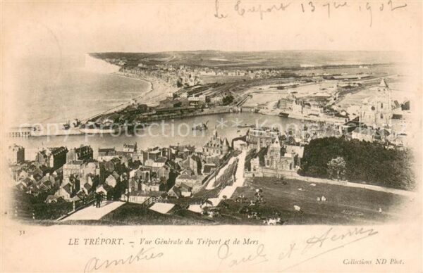 Le Treport Vue generale du Treport et de Mers