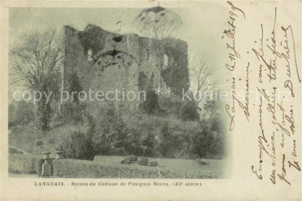 Langeais Ruines du Chateau de Fouiques Nerra