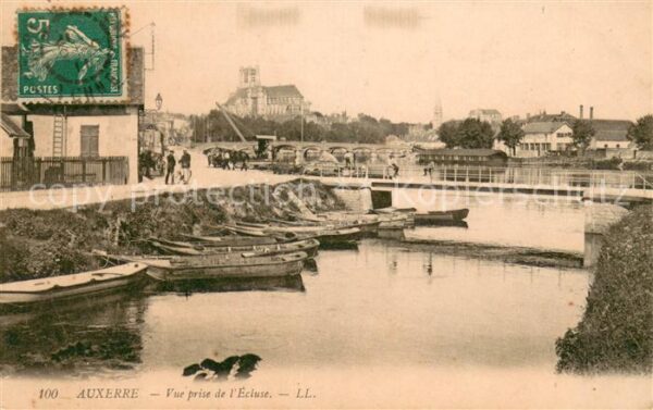 Auxerre Vue prise de l'Ecluse