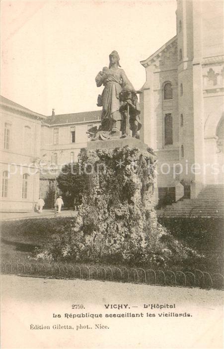 Vichy Allier Hopital La Republique accueillant les v