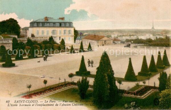 Saint-Cloud Paris Le Parc Vue sur la Terrasse L’Ecole Nor