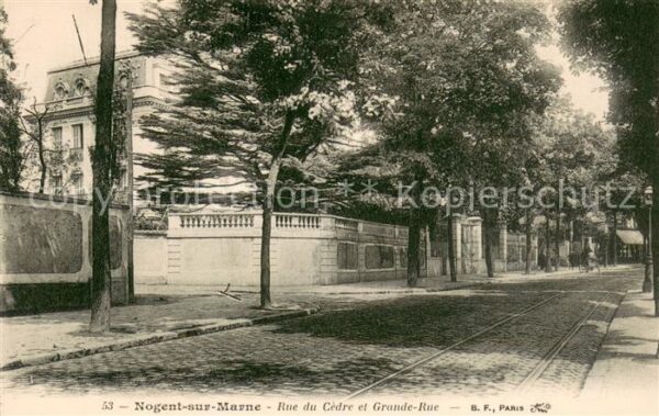 Nogent-sur-Marne Rue du Cedre et Grane Rue