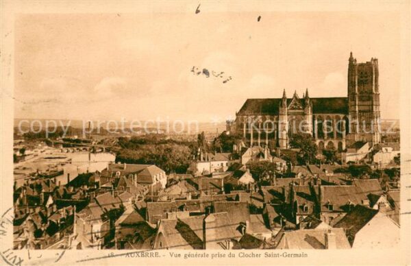 Auxerre Vue generale prise du Clocher Saint Ger
