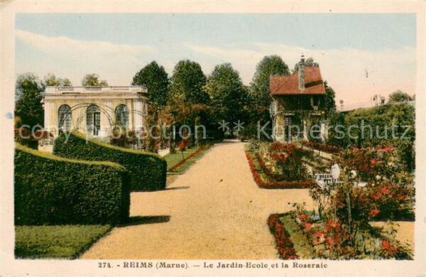 Reims 51 Le Jardin Ecole et la Roseraie