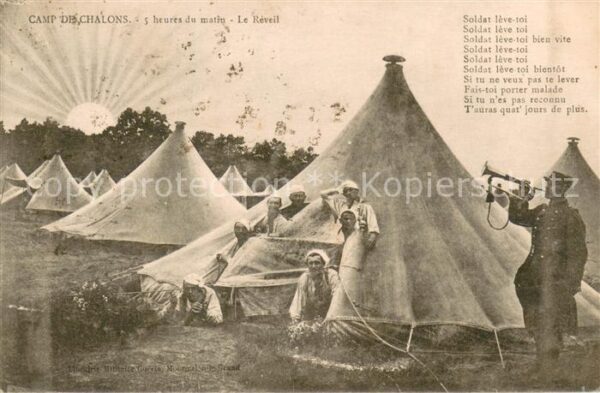 Camp de Chalons 5 heures du matin Le Reveil
