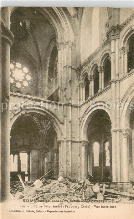 Reims 51 Eglise Saint Andre Faubourg Ceres Vue i