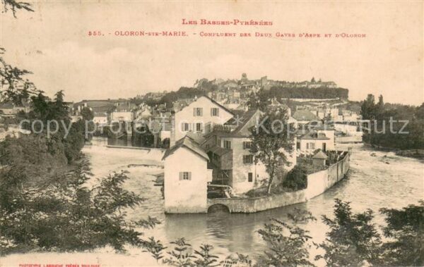 Oloron-Sainte-Marie Confluent des Deux Gaves d’Aspe et d_Ol