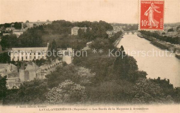 Mayenne Les Bords de la Mayenne a Avesnieres