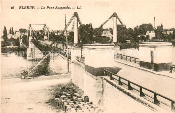 Elbeuf 76 Le Pont Suspendu