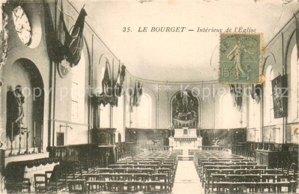 Le Bourget Seine-Saint-Denis Interieur de l'Eglise