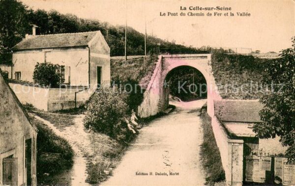 La-Celle-sur-Seine Le Pont du Chemin de Fer et la Vallee