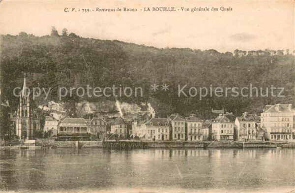 La Bouille 76 Vue generale des Quais
