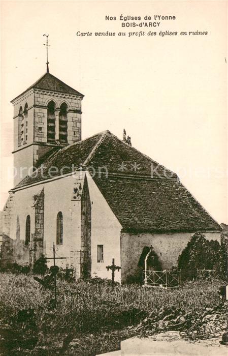 Bois-d Arcy Yonne Carte vendue au profit des eglises en r