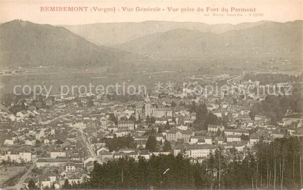 Remiremont Vosges Vue generale Vueprise du Fort du Parmon