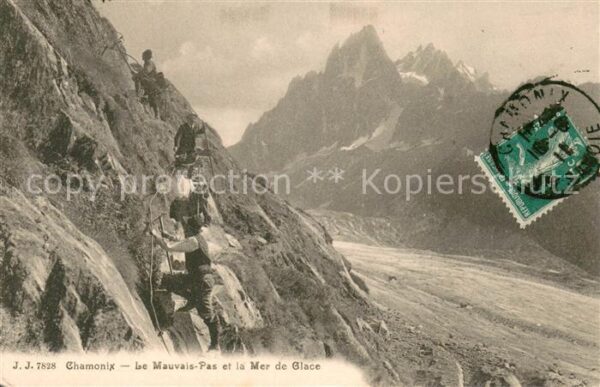 Chamonix Le Mauvais Pas et la Mer de Glace