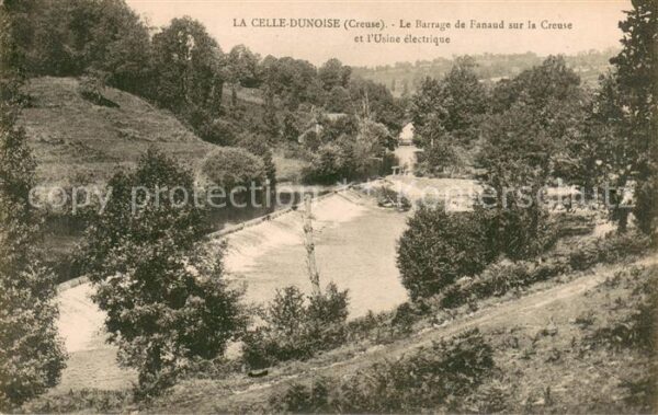 La Celle-Dunoise Barrage de Fanaud sur la Creuse et l'Us