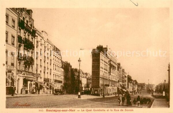 Boulogne-sur-Mer 62 Quai Gambetta et Rue de Boston
