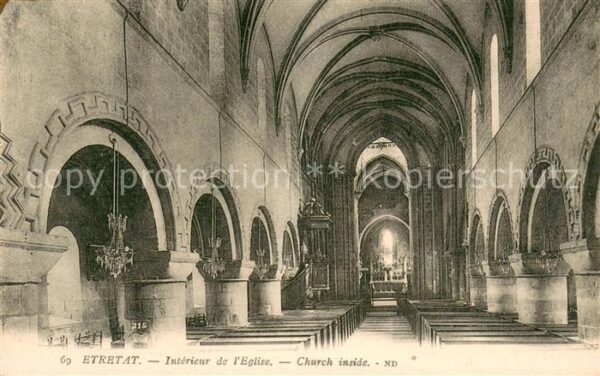 Etretat Intérieur de l'Eglise