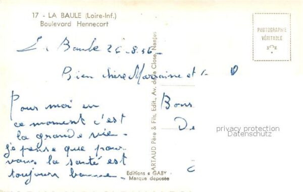 La Baule sur Mer Boulevard Hennecart et la plage – Bild 2