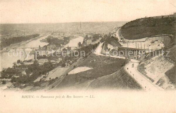 Rouen Panorama pris de Bon Secours