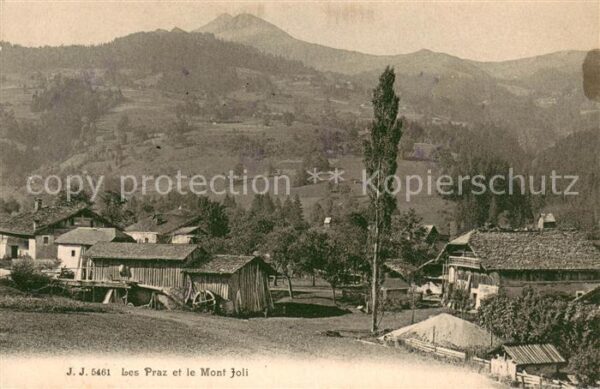 Les Praz et le Mont Joli