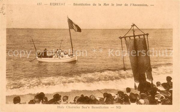 Etretat Benediction de la Mer le jour de l'Asce