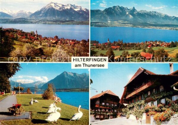 Hilterfingen Thunersee Panorama Promenade Ortspartie
