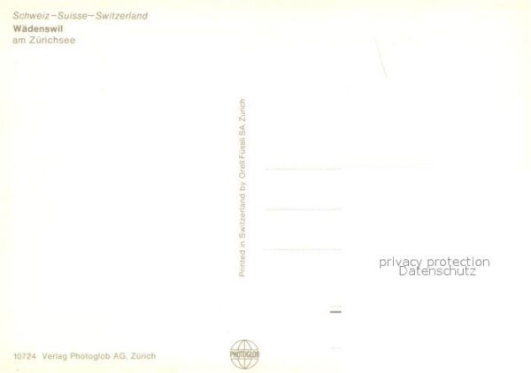 Waedenswil Bahnhof Kirche Fähre am Zürichsee Dampf – Bild 2