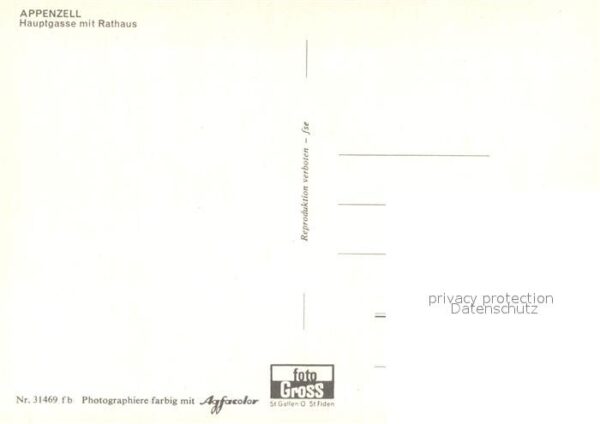 Appenzell IR Hauptgasse mit Rathaus – Bild 2