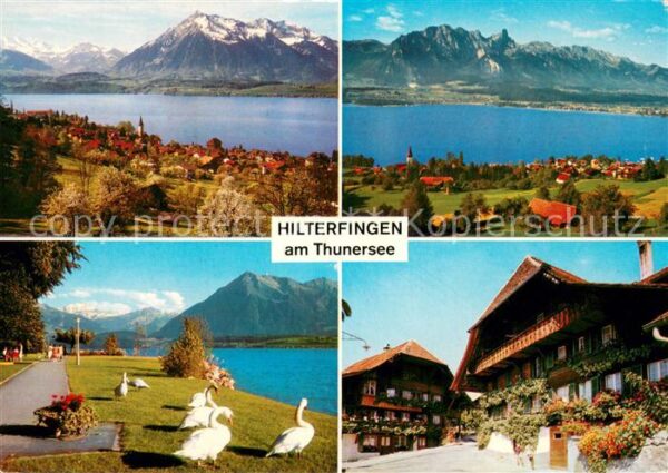 Hilterfingen Thunersee Seepanorama Promenade Ortspartie