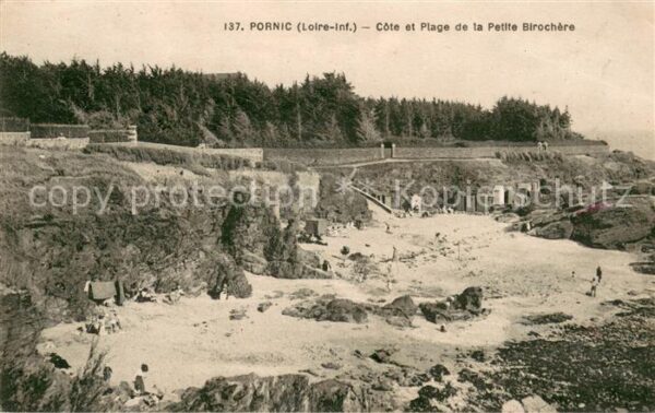 Pornic 44 Côte et plage de la petite Birochère