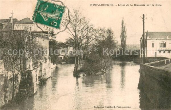Pont-Audemer Ilot de la Brasserie sur la Risle