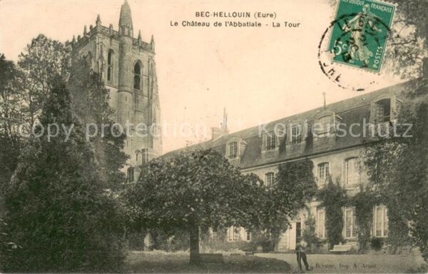 Bec-Hellouin Le Chateau de l Abbatiale la Tour